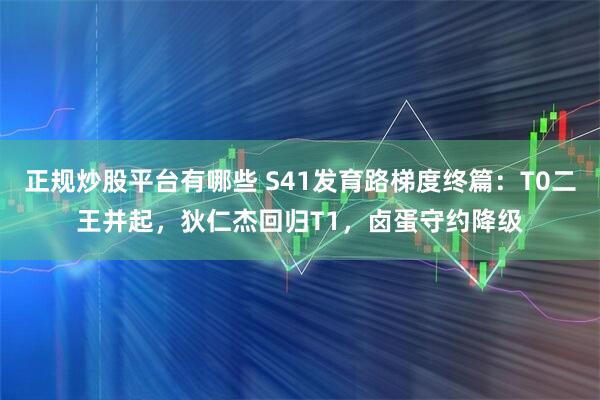 正规炒股平台有哪些 S41发育路梯度终篇：T0二王并起，狄仁杰回归T1，卤蛋守约降级